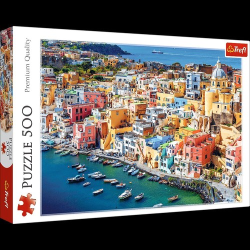 Puzzle trefl 500 teile procida - puzzle,