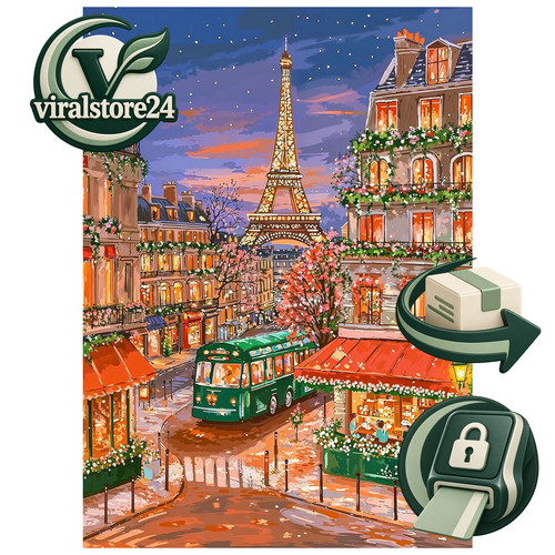 Puzzle paris night - night, 500