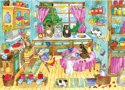 Puzzle 500 teile - 500, katzen